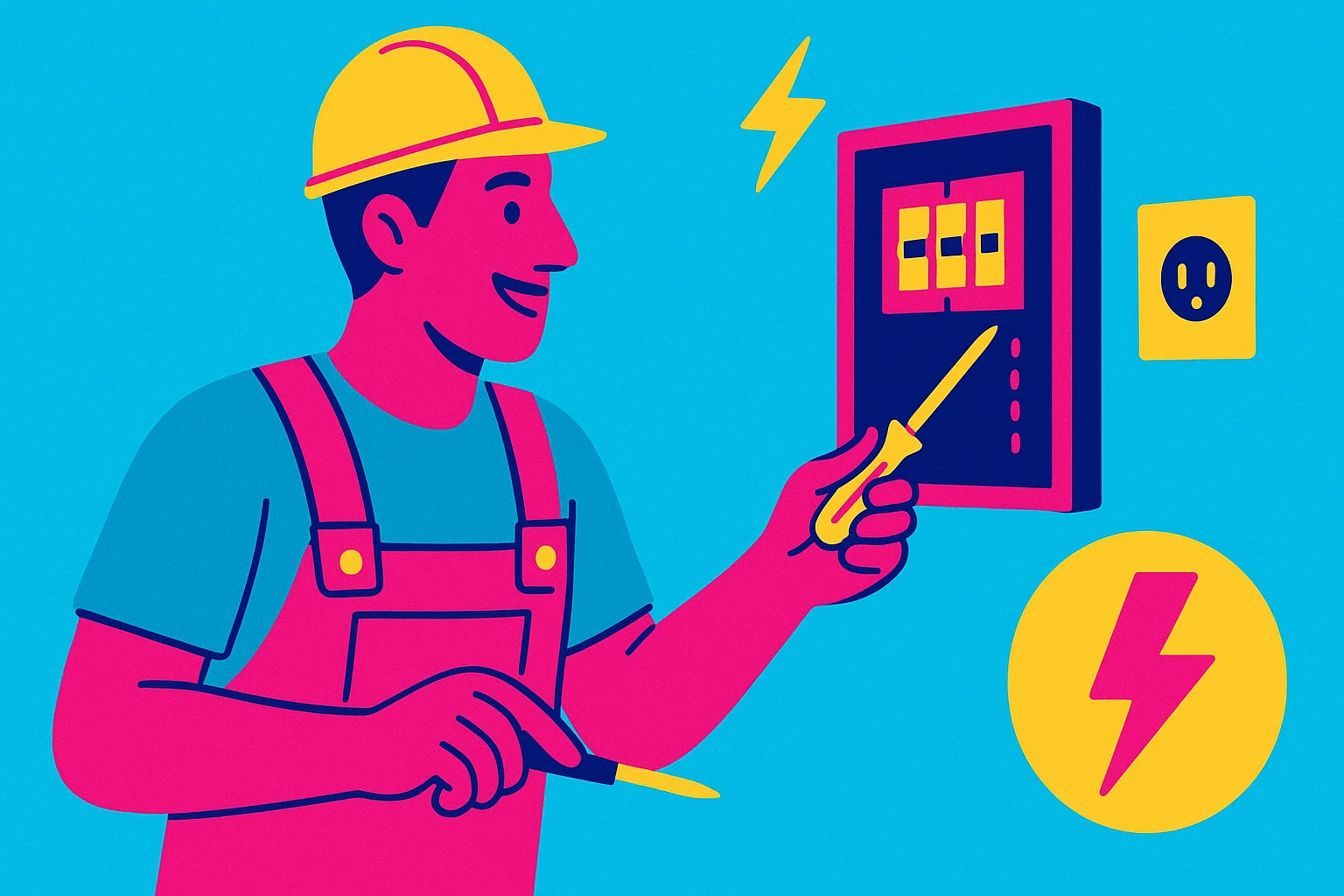 Illustration for email base 847 Electricians in department 06