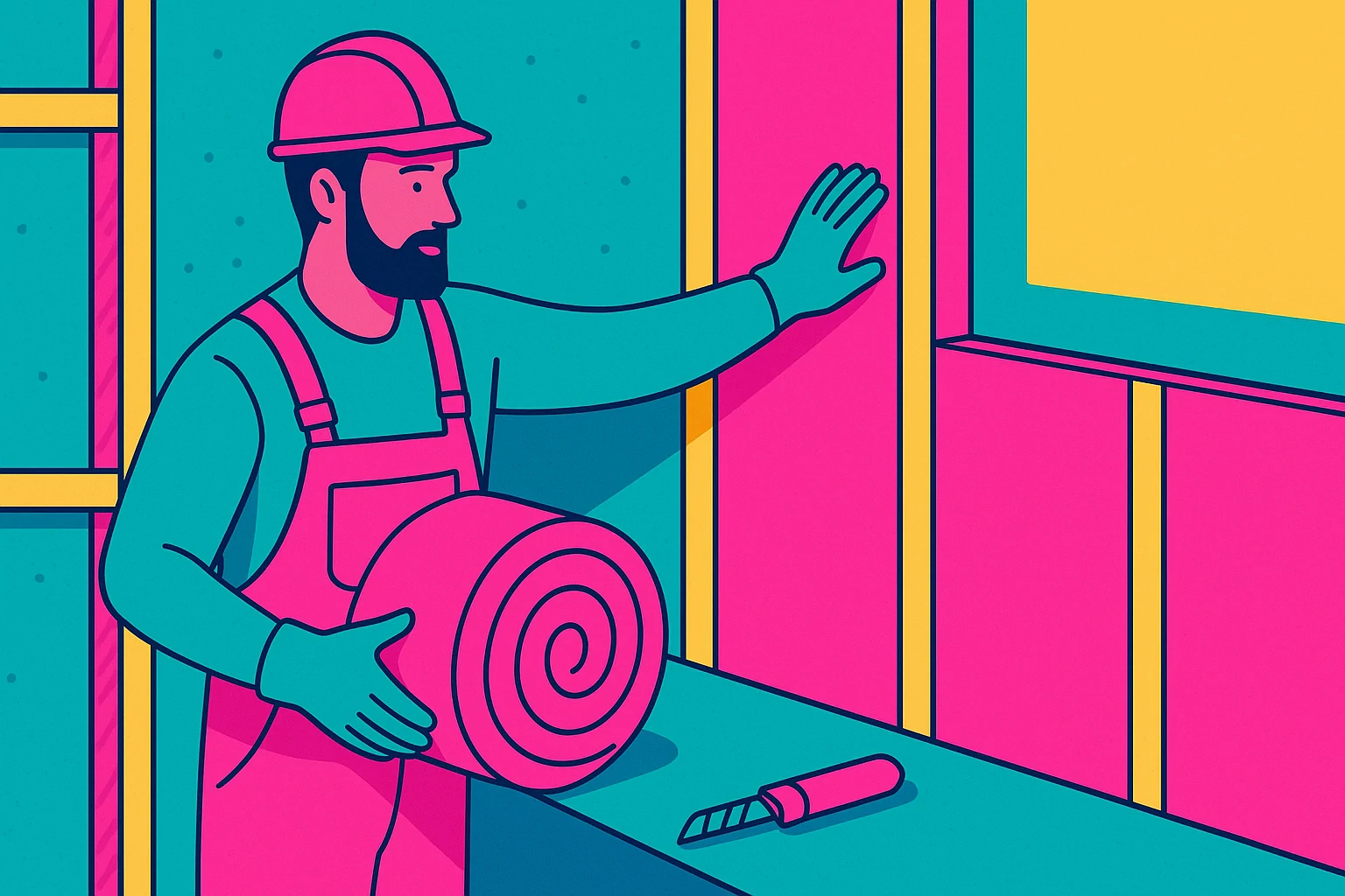 Illustration for email base 563 Entrepreneur spécialisé dans l'isolation in the Brittany region