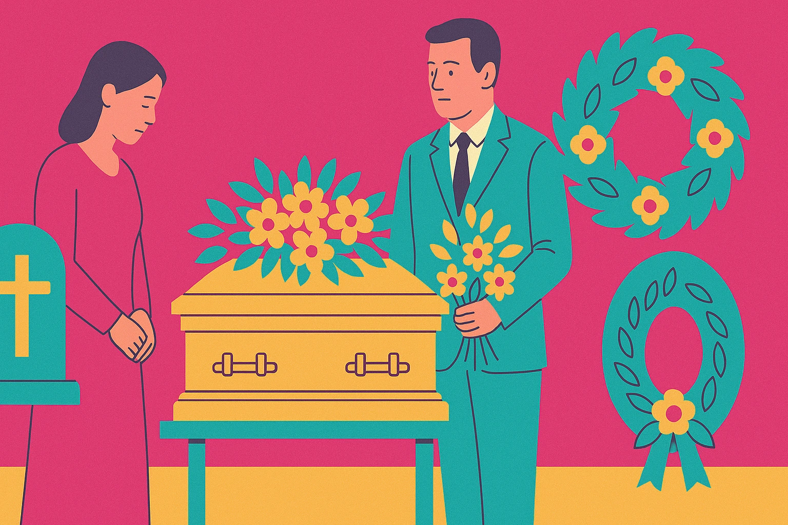 Illustration for email base 8111 Entreprise de pompes funèbres in France